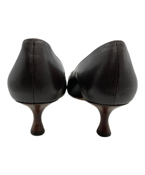 Manolo Blahnik（マノロブラニク）Manolo Blahnik (マノロブラニク) ヒールパンプス ブラウン サイズ:37 ½の古着・服飾アイテム
