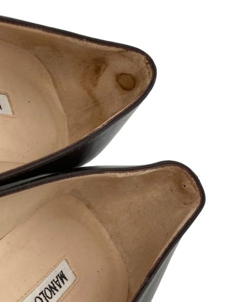 Manolo Blahnik（マノロブラニク）Manolo Blahnik (マノロブラニク) ヒールパンプス ブラウン サイズ:37 ½の古着・服飾アイテム