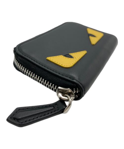 FENDI（フェンディ）FENDI (フェンディ) バグズモンスター ラウンドコインケース ブラックの古着・服飾アイテム