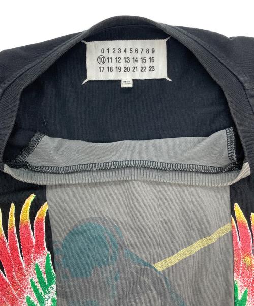 Maison Margiela 10（メゾンマルジェラ 10）Maison Margiela 10 (メゾンマルジェラ 10) プリントTシャツ ブラック×グレー サイズ:50（175/92A）の古着・服飾アイテム