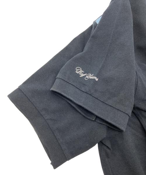 FRED PERRY（フレッドペリー）FRED PERRY (フレッドペリー) RAF SIMONS (ラフシモンズ) Shoulder Print Pique SHIRT ブラック サイズ:Mの古着・服飾アイテム