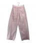 DRESSLAVE（ドレスレイブ）の古着「air taffeta relax curved line pants」｜ピンク