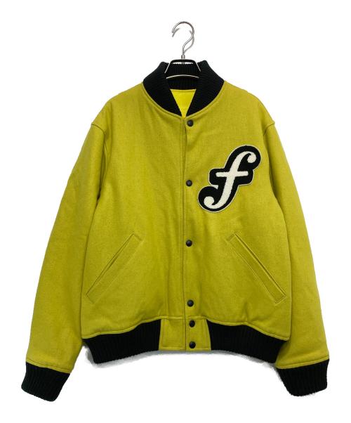 Fake Ass Flowers（フェイク アス フラワーズ）Fake Ass Flowers (フェイク アス フラワーズ) Wool Stadium Jacket イエロー サイズ:2の古着・服飾アイテム