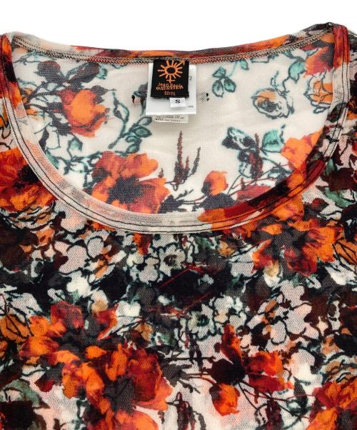 Jean Paul GAULTIER（ジャンポールゴルチェ）Jean Paul GAULTIER (ジャンポールゴルチェ) 総柄パワーネット オレンジ×ベージュ サイズ:Sの古着・服飾アイテム