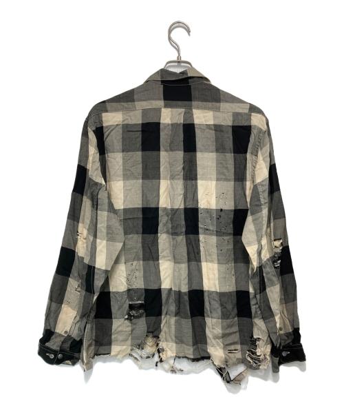SUGARHILL（シュガーヒル）SUGARHILL (シュガーヒル) BLOCK CHECK CRUSHED SHIRT ブラック サイズ:2の古着・服飾アイテム
