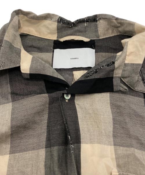 SUGARHILL（シュガーヒル）SUGARHILL (シュガーヒル) BLOCK CHECK CRUSHED SHIRT ブラック サイズ:2の古着・服飾アイテム