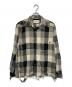 SUGARHILL（シュガーヒル）の古着「BLOCK CHECK CRUSHED SHIRT」｜ブラック