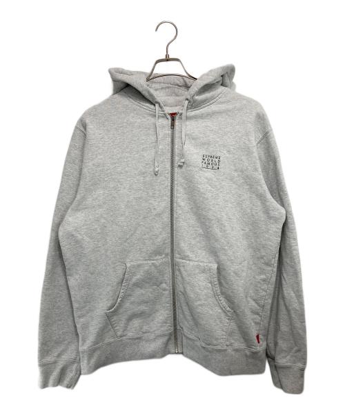 SUPREME（シュプリーム）SUPREME (シュプリーム) World Famous Zip Up Hooded Sweatshirt グレー サイズ:Lの古着・服飾アイテム