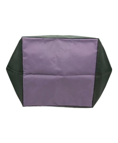 Herve Chapelier（エルベシャプリエ）Herve Chapelier (エルベシャプリエ) コーデュラ舟型トートL パープル×グリーンの古着・服飾アイテム