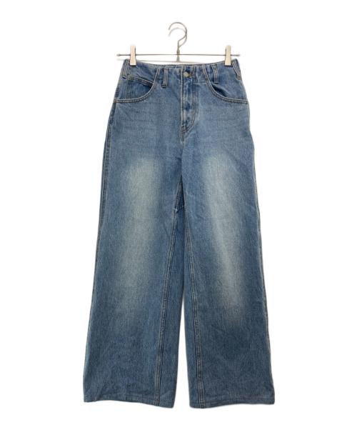 AND MARY（アンドマリー）AND MARY (アンドマリー) Heart hip wide denim スカイブルー サイズ:Sの古着・服飾アイテム