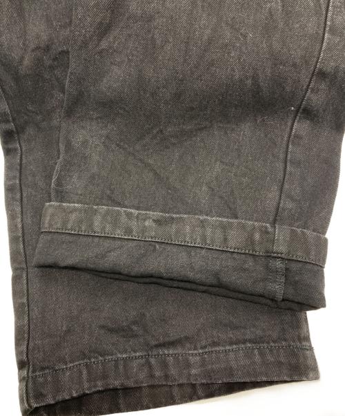 adidas（アディダス）adidas (アディダス) KSENIA SCHNAIDER (クセニア シュナイダー) ボクサーショートジーンズ　ミディアムブラックデニム ブラック サイズ:24の古着・服飾アイテム