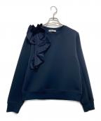 CELFORDセルフォード）の古着「アシンメトリーフリルスウェット」｜ネイビー