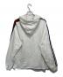 GUCCI (グッチ) adidas (アディダス) シェリーライン スリーストライプ トレフォイル ロゴ スウェット パーカー アイボリー サイズ:Ｍ：32000円