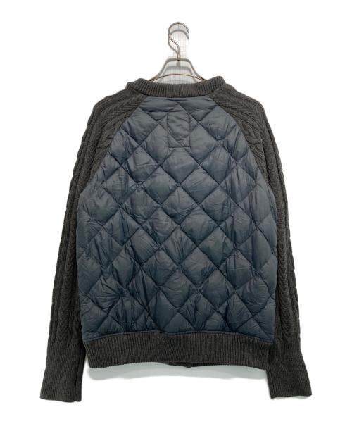 TAION（タイオン）TAION (タイオン) ダウンニットVネックカーディガン グレー サイズ:Lの古着・服飾アイテム