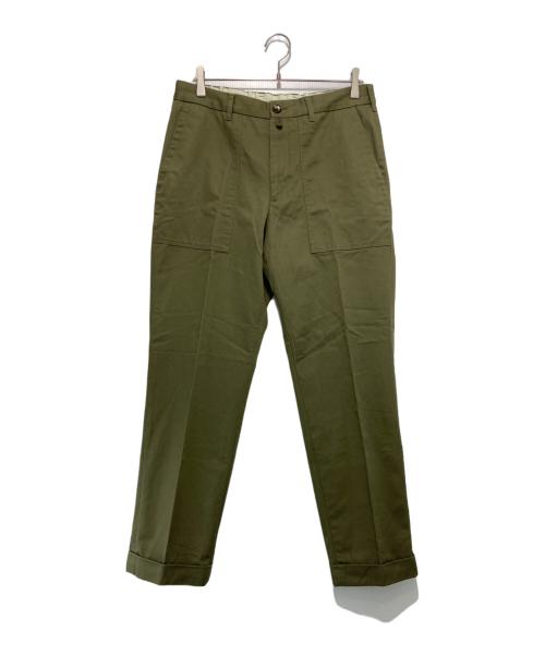 nano・universe（ナノ・ユニバース）nano・universe (ナノ・ユニバース) BARNSTORMER (バーンストーマー) ドレスチノファティーグパンツ オリーブ サイズ:XLの古着・服飾アイテム