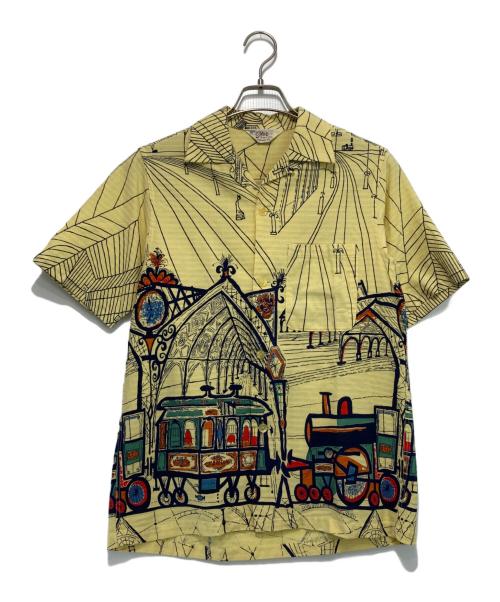 Star OF HOLLYWOOD（スターオブハリウッド）STAR OF HOLLYWOOD (スターオブハリウッド) オープンカラーシャツ イエロー サイズ:Sの古着・服飾アイテム