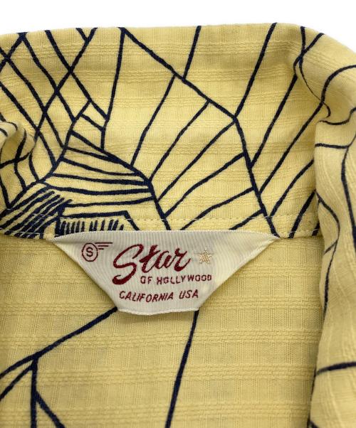 Star OF HOLLYWOOD（スターオブハリウッド）STAR OF HOLLYWOOD (スターオブハリウッド) オープンカラーシャツ イエロー サイズ:Sの古着・服飾アイテム