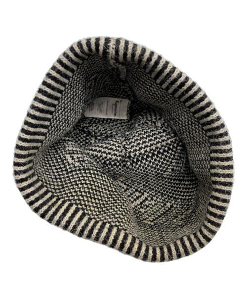 SUPREME（シュプリーム）Supreme (シュプリーム) BANNER BEANIE ブラック×アイボリーの古着・服飾アイテム