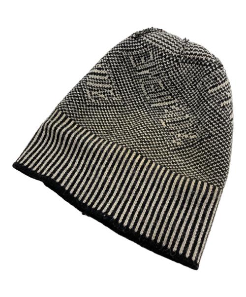 SUPREME（シュプリーム）Supreme (シュプリーム) BANNER BEANIE ブラック×アイボリーの古着・服飾アイテム