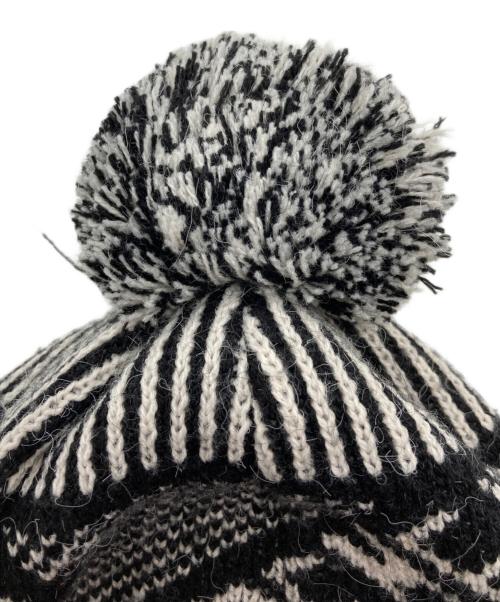 SUPREME（シュプリーム）Supreme (シュプリーム) BANNER BEANIE ブラック×アイボリーの古着・服飾アイテム