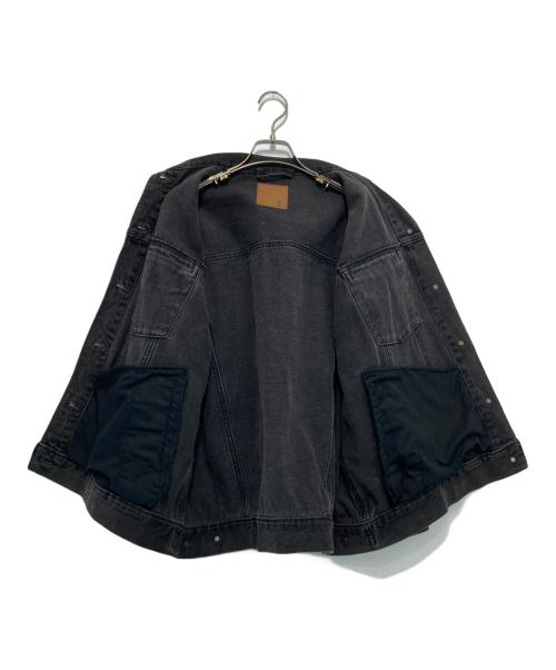 Spick and Span（スピックアンドスパン）Spick and Span (スピックアンドスパン) 5 1/2 OVER DENIM 3RD デニム ジャケット ブラック サイズ:36の古着・服飾アイテム
