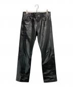 HARLEY-DAVIDSONハーレーダビッドソン）の古着「レザーパンツ」｜ブラック