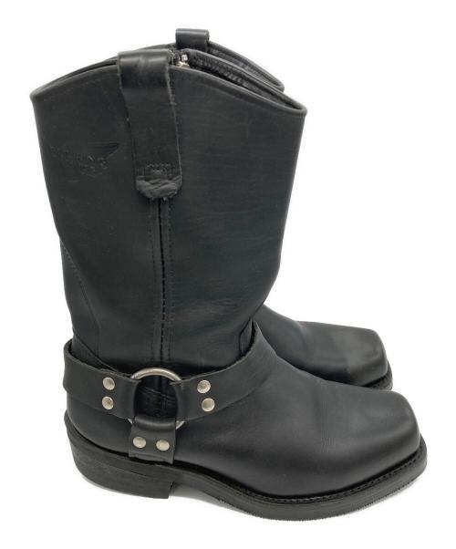 RED WING（レッドウィング）RED WING (レッドウィング) ハーネスリングブーツ ブラック サイズ:USA9/UK8の古着・服飾アイテム