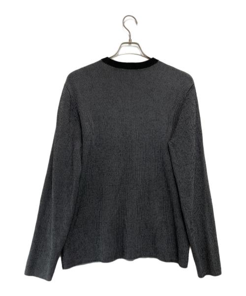 ARMANI EXCHANGE（アルマーニ エクスチェンジ）ARMANI EXCHANGE (アルマーニ エクスチェンジ) ロゴニット ブラック×グレー サイズ:ｌの古着・服飾アイテム