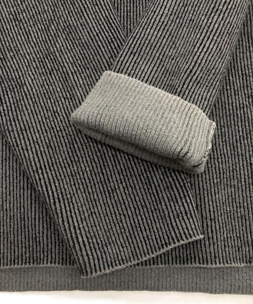 ARMANI EXCHANGE（アルマーニ エクスチェンジ）ARMANI EXCHANGE (アルマーニ エクスチェンジ) ロゴニット ブラック×グレー サイズ:ｌの古着・服飾アイテム