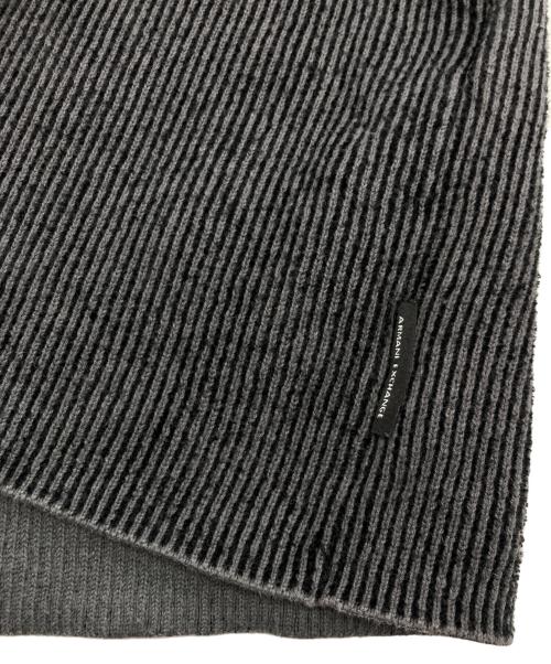 ARMANI EXCHANGE（アルマーニ エクスチェンジ）ARMANI EXCHANGE (アルマーニ エクスチェンジ) ロゴニット ブラック×グレー サイズ:ｌの古着・服飾アイテム