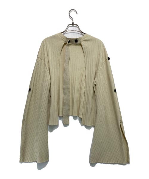 IRENE（アイレネ）IRENE (アイレネ) RIBOPENBACKTOPS ベージュ サイズ:36の古着・服飾アイテム