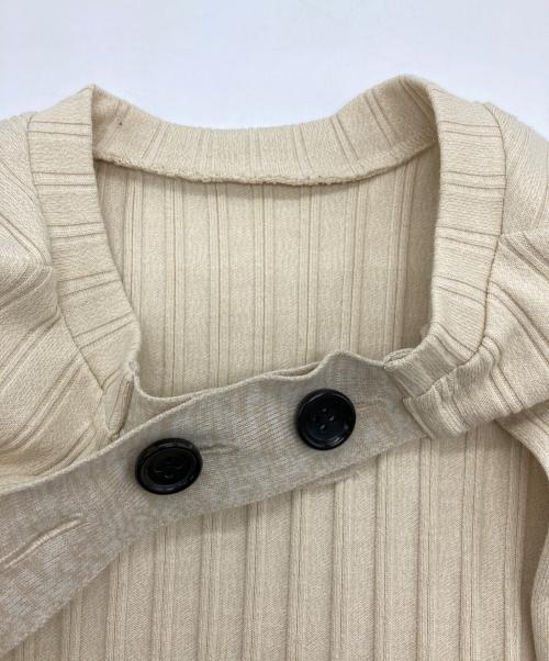 IRENE（アイレネ）IRENE (アイレネ) RIBOPENBACKTOPS ベージュ サイズ:36の古着・服飾アイテム