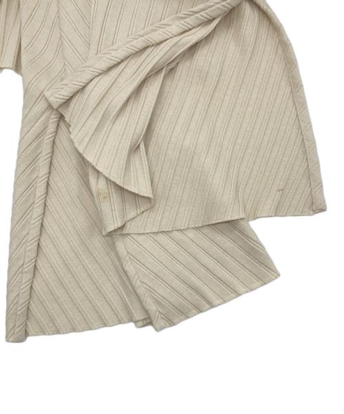 IRENE（アイレネ）IRENE (アイレネ) RIBOPENBACKTOPS ベージュ サイズ:36の古着・服飾アイテム