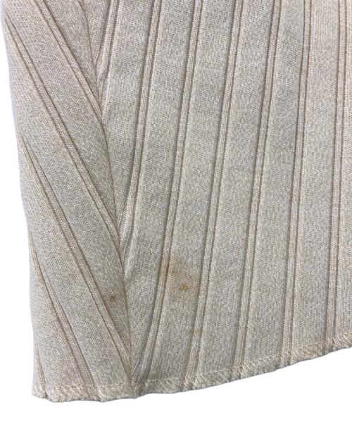 IRENE（アイレネ）IRENE (アイレネ) RIBOPENBACKTOPS ベージュ サイズ:36の古着・服飾アイテム