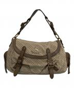 BURBERRY BLUE LABELバーバリーロンドンブルーレーベル）の古着「ワンショルダーバッグ」｜ベージュ