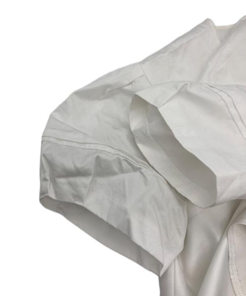 YOKO CHAN（ヨーコチャン）YOKO CHAN (ヨーコチャン) パフスリーブラッフルレイヤーブラウス ホワイト サイズ:Fの古着・服飾アイテム