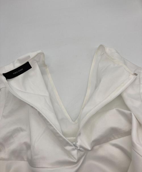 YOKO CHAN（ヨーコチャン）YOKO CHAN (ヨーコチャン) パフスリーブラッフルレイヤーブラウス ホワイト サイズ:Fの古着・服飾アイテム