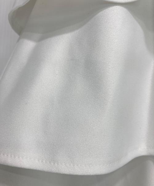 YOKO CHAN（ヨーコチャン）YOKO CHAN (ヨーコチャン) パフスリーブラッフルレイヤーブラウス ホワイト サイズ:Fの古着・服飾アイテム