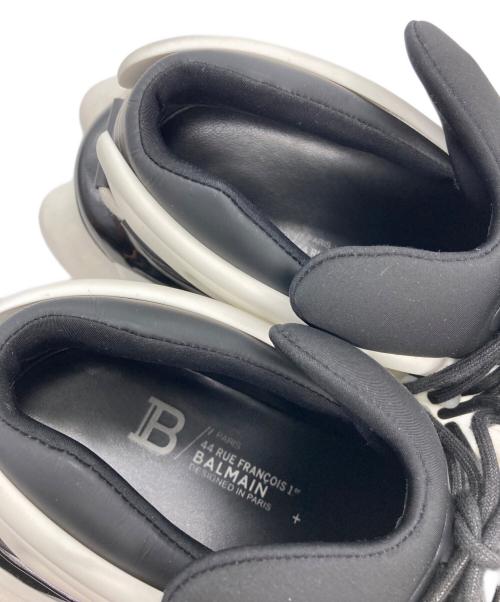 BALMAIN（バルマン）BALMAIN (バルマン) ネオプレン ユニコーン ローカットスニーカー ブラック×ホワイト サイズ:26の古着・服飾アイテム