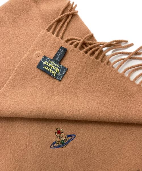 Vivienne Westwood（ヴィヴィアンウエストウッド）Vivienne Westwood (ヴィヴィアンウエストウッド) マフラー ベージュの古着・服飾アイテム