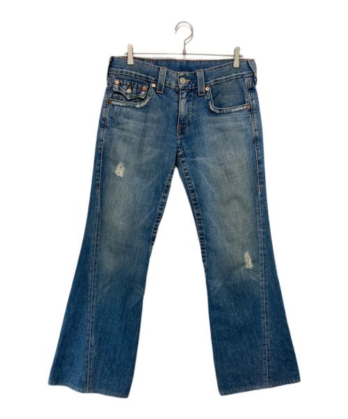 TRUE RELIGION（トゥルー レリジョン）TRUE RELIGION (トゥルー レリジョン) JOEYフレアデニムパンツ スカイブルー サイズ:31の古着・服飾アイテム