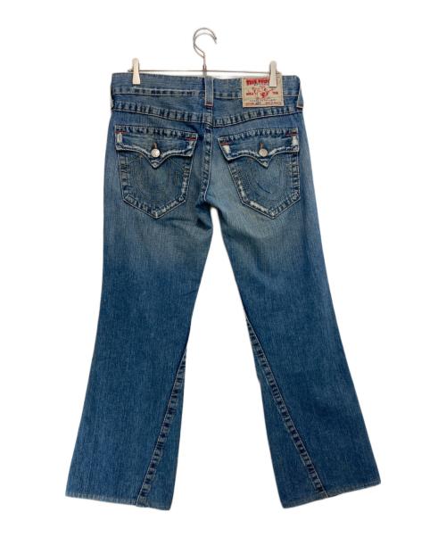 TRUE RELIGION（トゥルー レリジョン）TRUE RELIGION (トゥルー レリジョン) JOEYフレアデニムパンツ スカイブルー サイズ:31の古着・服飾アイテム