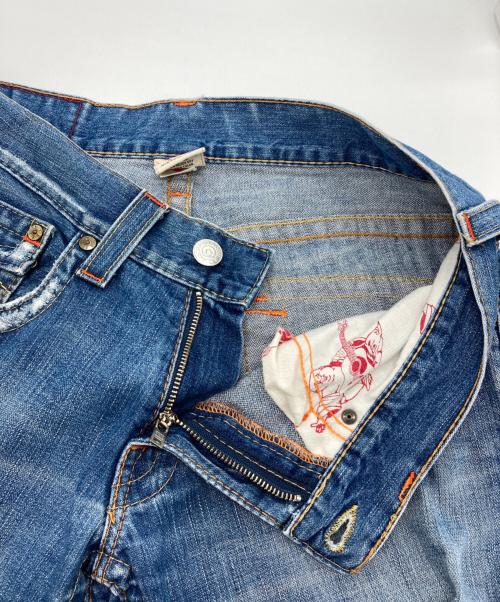 TRUE RELIGION（トゥルー レリジョン）TRUE RELIGION (トゥルー レリジョン) JOEYフレアデニムパンツ スカイブルー サイズ:31の古着・服飾アイテム