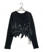 AEWEN MATOPHイウエン マトフ）の古着「リボンテープ 2WAY カーディガン」｜ブラック