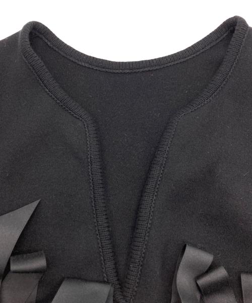 AEWEN MATOPH（イウエン マトフ）AEWEN MATOPH (イウエン マトフ) リボンテープ 2WAY カーディガン ブラック サイズ:FREEの古着・服飾アイテム