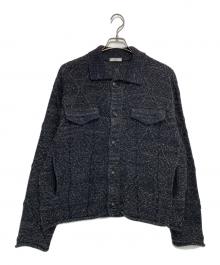 saby（サバイ）の古着「PAPER KNIT G BLOUSON」｜ブラック