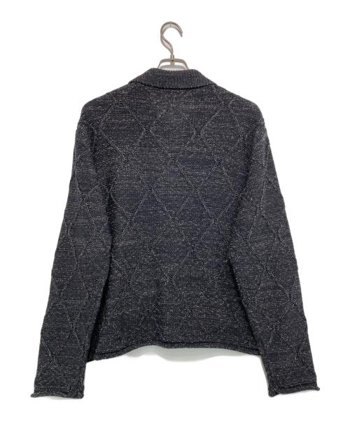 saby（サバイ）saby (サバイ) PAPER KNIT G BLOUSON ブラック サイズ:Lの古着・服飾アイテム