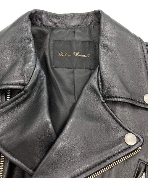 URBAN RESEARCH（アーバンリサーチ）URBAN RESEARCH (アーバンリサーチ) ダブルライダースジャケット ブラック サイズ:36の古着・服飾アイテム
