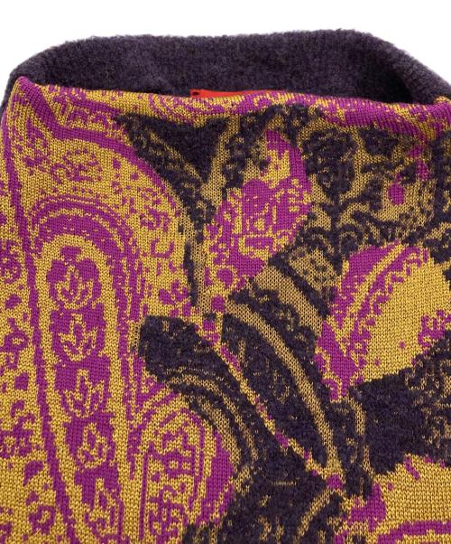 KENZO（ケンゾー）KENZO (ケンゾー) ノースリーブ変形ニット パープル サイズ:Mの古着・服飾アイテム