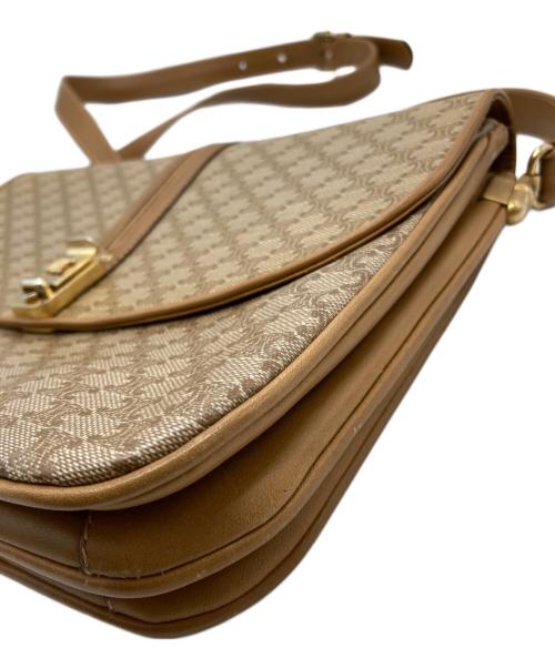 CELINE（セリーヌ）CELINE (セリーヌ) ［OLD］マカダムショルダーバッグ ベージュの古着・服飾アイテム